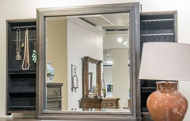 Signature Design by Ashley® Bannette Dark Brown Dresser and Mirror-4