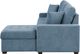 Homelegance® Waitsfield 2-Piece Blue Right-Arm Facing Pull-out Sleeper Sectional and Chaise with Hidden Storage-4