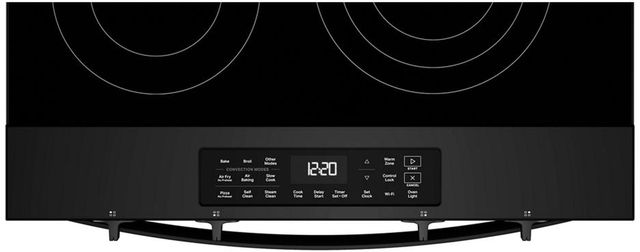 Whirlpool® 30" Black Glass Top Slide-In Electric Range with Air Cooking Technology-3