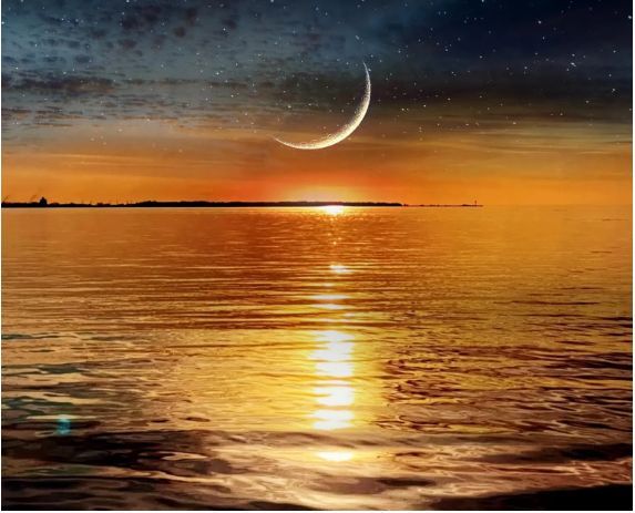 Classy Art New Moon Horizon Wall Art-1