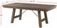 Elements International Jax 7-Piece Cherry/Cream Upholstered Dining Table Set-3