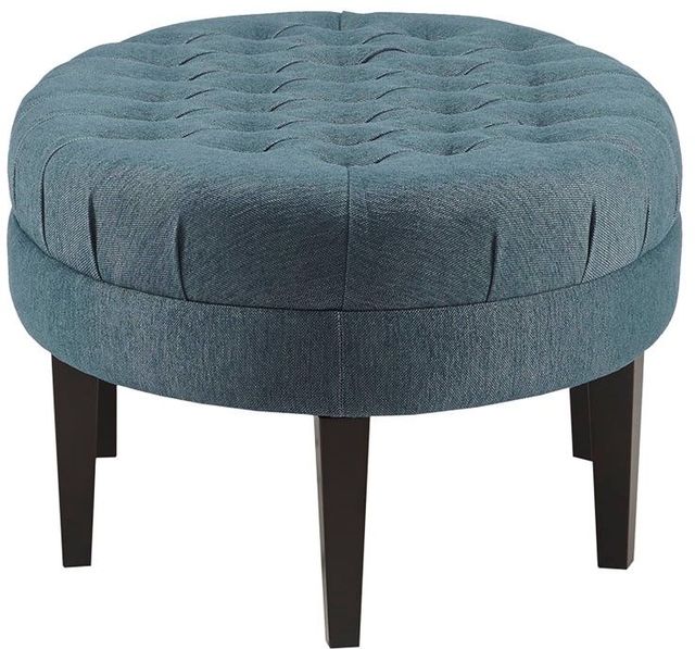 Olliix by Madison Park Blue Martin Surfboard Tufted Ottoman-2