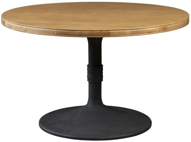 Nest Home Collections Sadie Light Natural 48" Dining Table with Iron Base-0