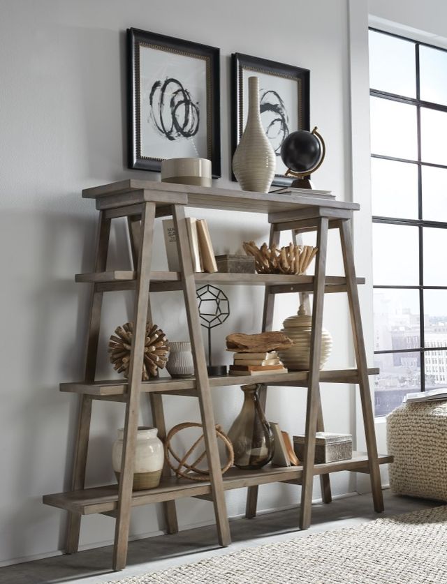 Magnussen Home® Lancaster Dovetail Gray Bookshelf-1