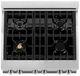 ZLINE 30" Stainless Steel Pro Style Dual Fuel Range-1