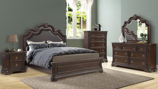 Bernards Coventry Brown 2-Drawer Nightstand-1