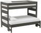 Elements International Cali Kids Gray Twin Over Full Bunk-0