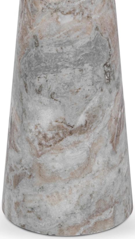 Classic Home Huxley Rusty Gray Marble End Table-3
