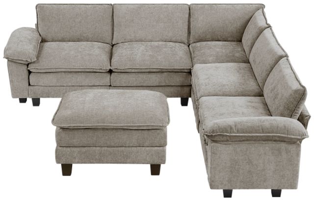 Homelegance® Dublin 6-Piece Dark Pewter Modular Sectional with Ottoman-2