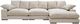 Moe's Home Collection Plunge 3-Piece Cappuccino Large L-Shaped Sectional and Reversible Chaise-4