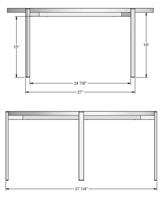 Amisco Customizable Maya 36" Coffee Table-2