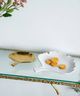 A & B Home Gold Gingko Leaf Decorative Plate-3