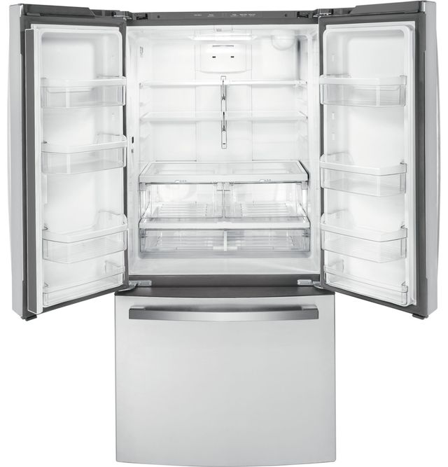 GE® 33" 18.6 Cu. Ft. Fingerprint Resistant Stainless Steel Counter Depth French Door Refrigerator-3