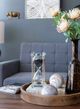 A & B Home Black/Brass 30-Minute Hourglass-5