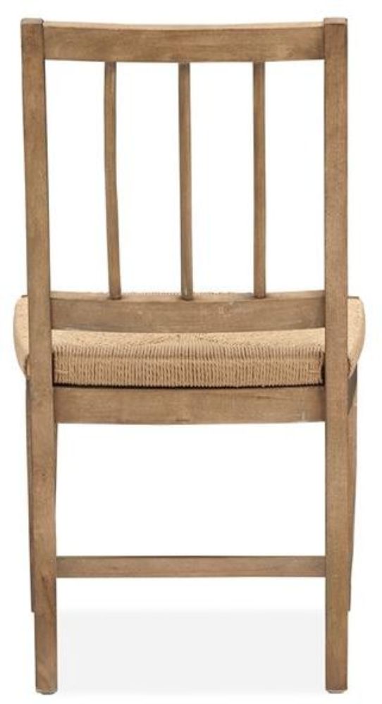 Magnussen Home® Lindon Belgian Wheat Dining Side Chair with Paper Cord Seat-3
