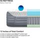 BEDGEAR® H6 Performance® 12" Hybrid Plush Pillow Top Split Head Queen Mattress-3