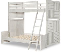 Legacy Kids Teen Summer Camp White Twin/Full Bunk Bed
