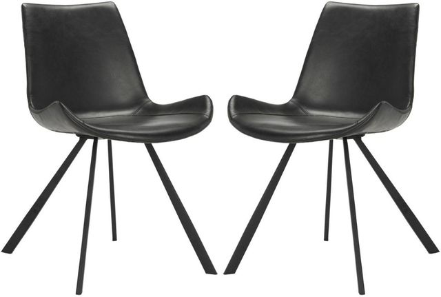 Safavieh Terra 2-Piece Black Dining Side Chair Set-0