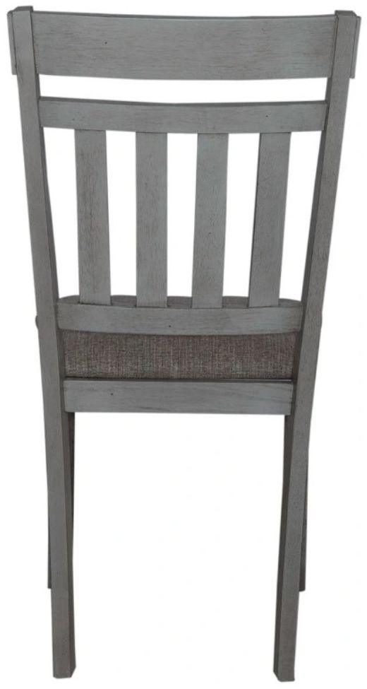 Liberty Furniture Newport Gray/Smokey Gray Splat Back Side Chair-4
