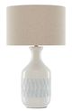 Currey & Company Samba White/Sky Blue Table Lamp-0