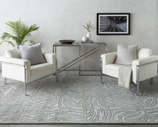 Surya Tremolo Light Gray 50"x60" Throw Blanket-2