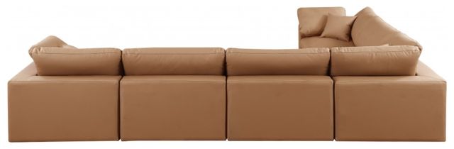 Meridian Furniture Comfy 6-Piece Cognac Modular Sectional Sofa-2
