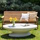 Dovetail Furniture Jaela Ivory Concrete Terrazzo Outdoor Coffee Table-1