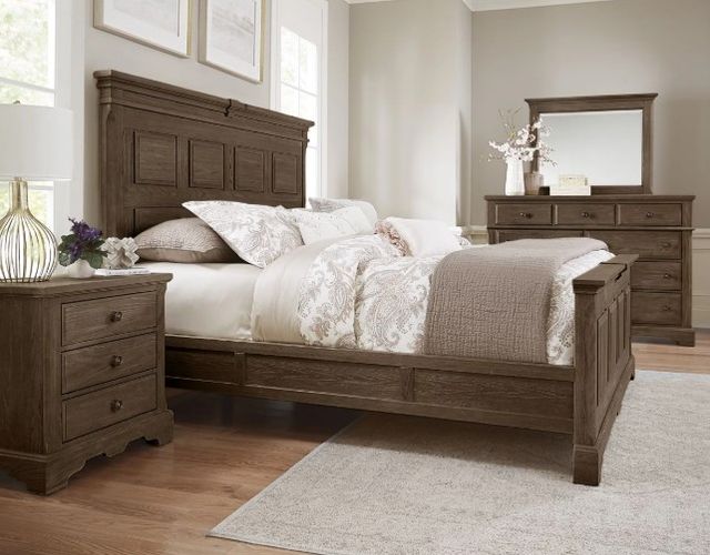 Artisan & Post by Vaughan-Bassett Heritage Cobblestone Oak California King Panel Bed-1
