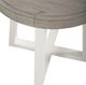 Liberty Furniture Palmetto Heights Driftwood Round End Table with Shell White Base-4