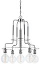 Cal® Lighting & Accessories Transformermetal Brushed Steel Chandelier-0