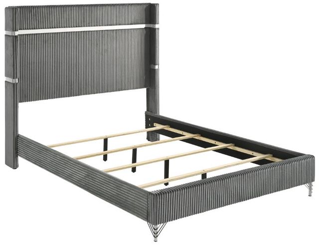 Coaster® Lucia 5-Piece Black/Gray Eastern King Bedroom Set-1