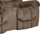 HomeStretch Del Mar Taupe Manual Rocking Reclining Loveseat with Console-2