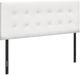 Monarch Specialties Inc. White Leather Look Full Headboard-0