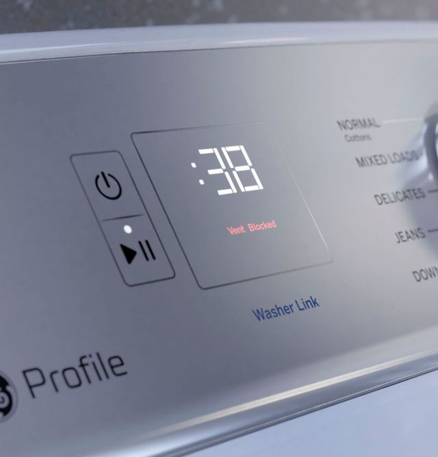 GE Profile™ 7.4 Cu. Ft. White Front Load Electric Dryer -16