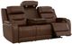 Signature Design by Ashley® Knightington Brown Power Reclining Sofa with Audio Seating-3