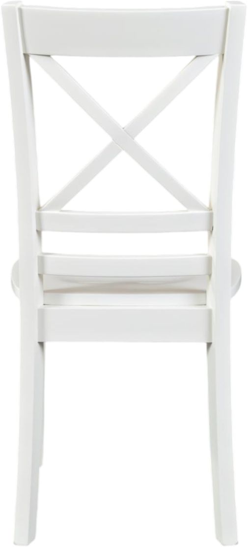 Jofran Inc. Simplicity Paperwhite X-Back Dining Side Chair-3