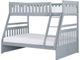 Mazin Furniture Orion Gray Full/Full Youth Bunk Bed-1