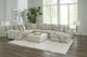Albany Industries 3-Piece Galactic Parchment Sectional-3
