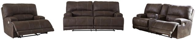 Signature Design by Ashley® Kitching 3-Piece Java Living Room Set with Power Reclining Sofa-0