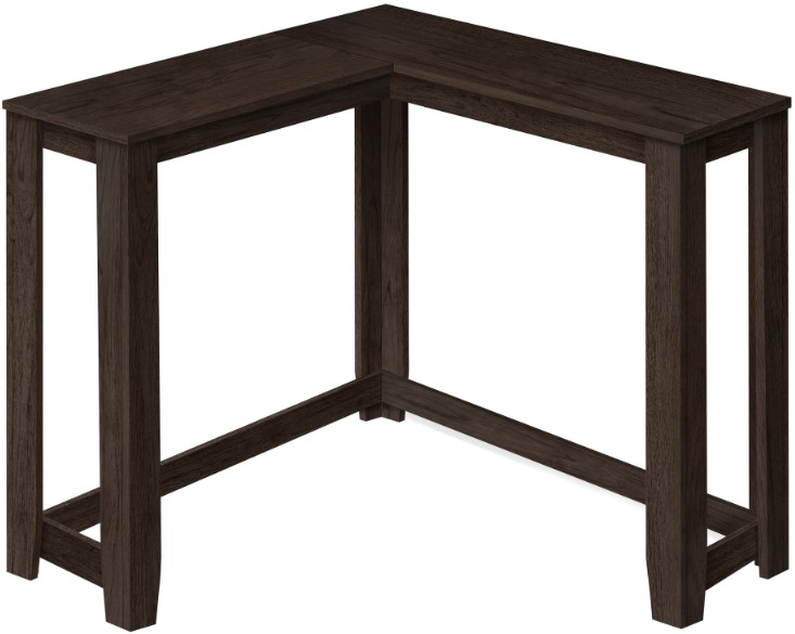 Monarch Specialties Inc. Espresso 36 Corner Console Table