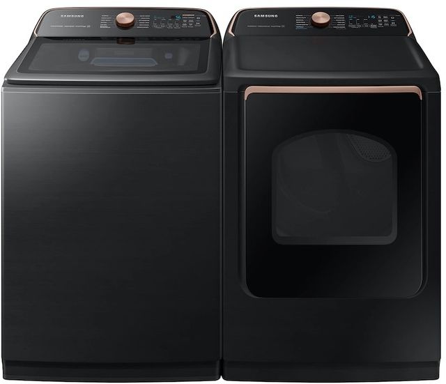Samsung Brushed Black Laundry Pair-3