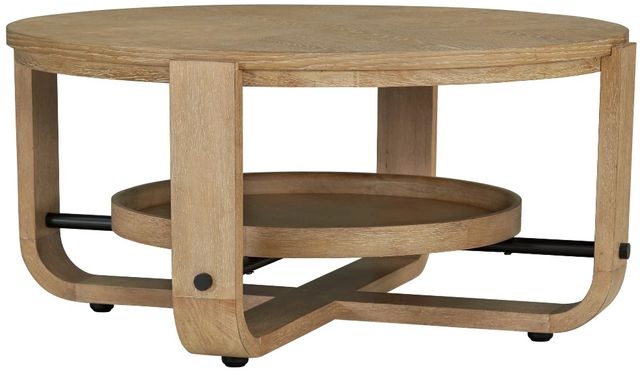 Parker House® Escape Glazed Natural Oak Round Cocktail Table-0