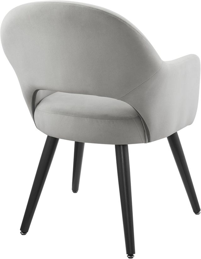 Powell® Sabine Light Grey Velvet Arm Chair-2