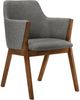 Armen Living Renzo 2-Piece Charcoal Dining Chairs-0