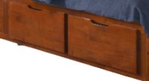 Night & Day Furniture™ Spices Bedroom Cherry Eastern King Drawer Pedestal Bed-1