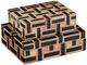 Currey & Company Aarna 2-Piece Black/Natural Box Set-0