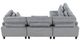 Homelegance® Robstown 4-Piece Gray Modular Sectional-4