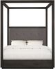 Modus Furniture Oxford Basalt Gray/Dolphin Full Upholstered Canopy Bed-3