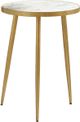 Coaster® Modern Marble Top Accent Table with Gold Tapered Legs-0