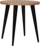 Jofran Inc. Prelude Suede Round End Table with Black Base-0